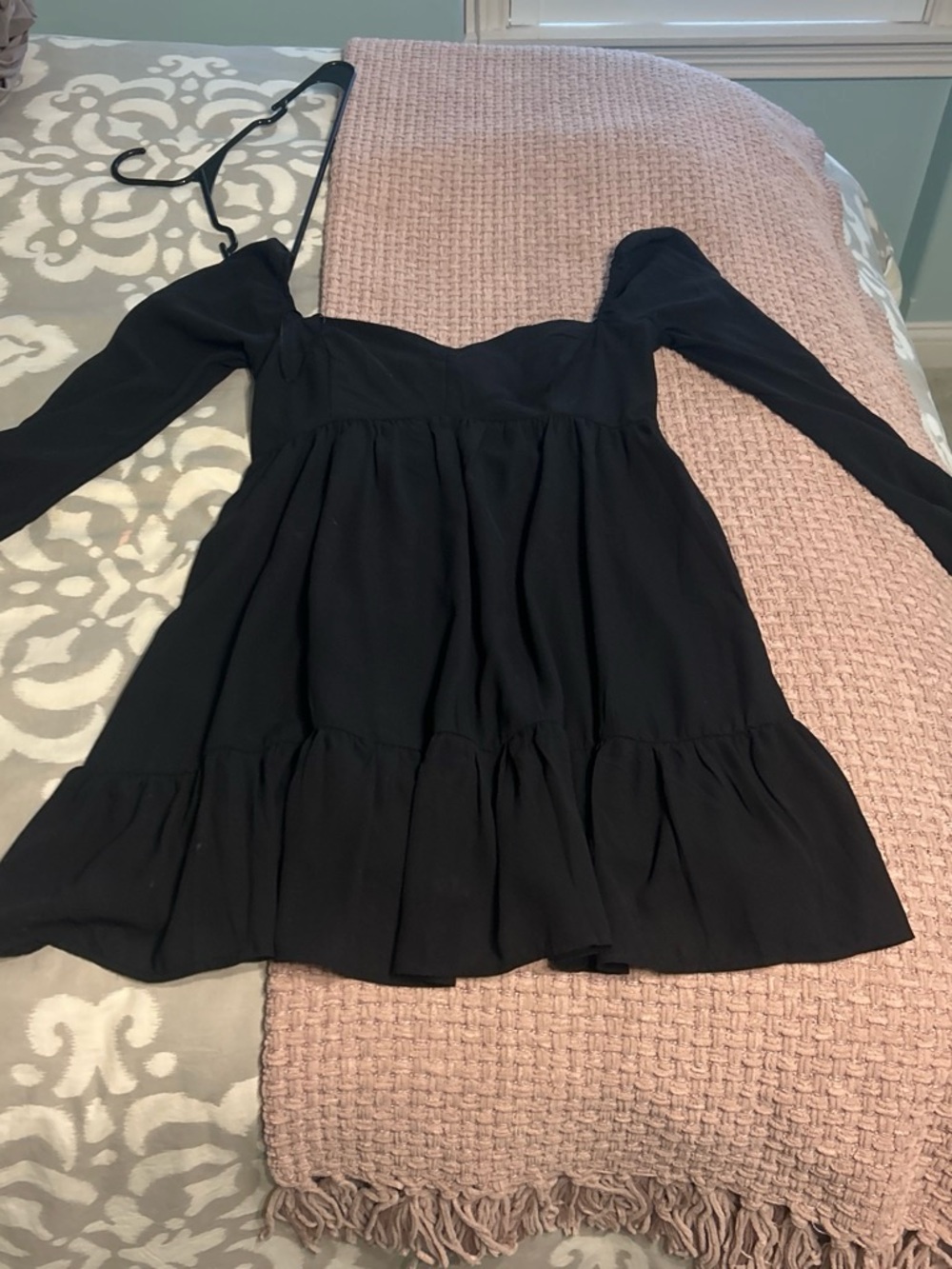 Abercrombie & Fitch Black Smocked Waist Dress